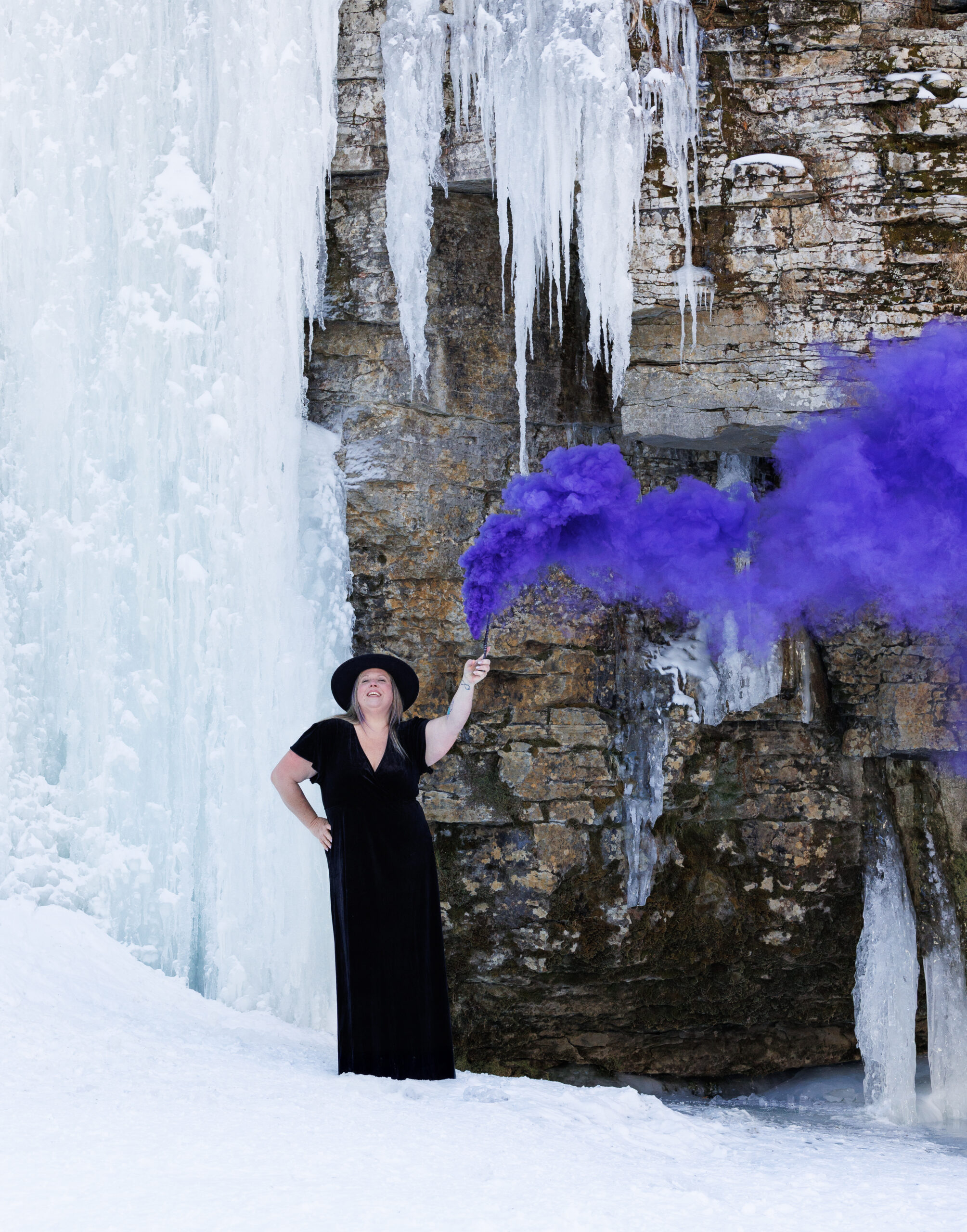 Mur de glace pour représenter la magie
